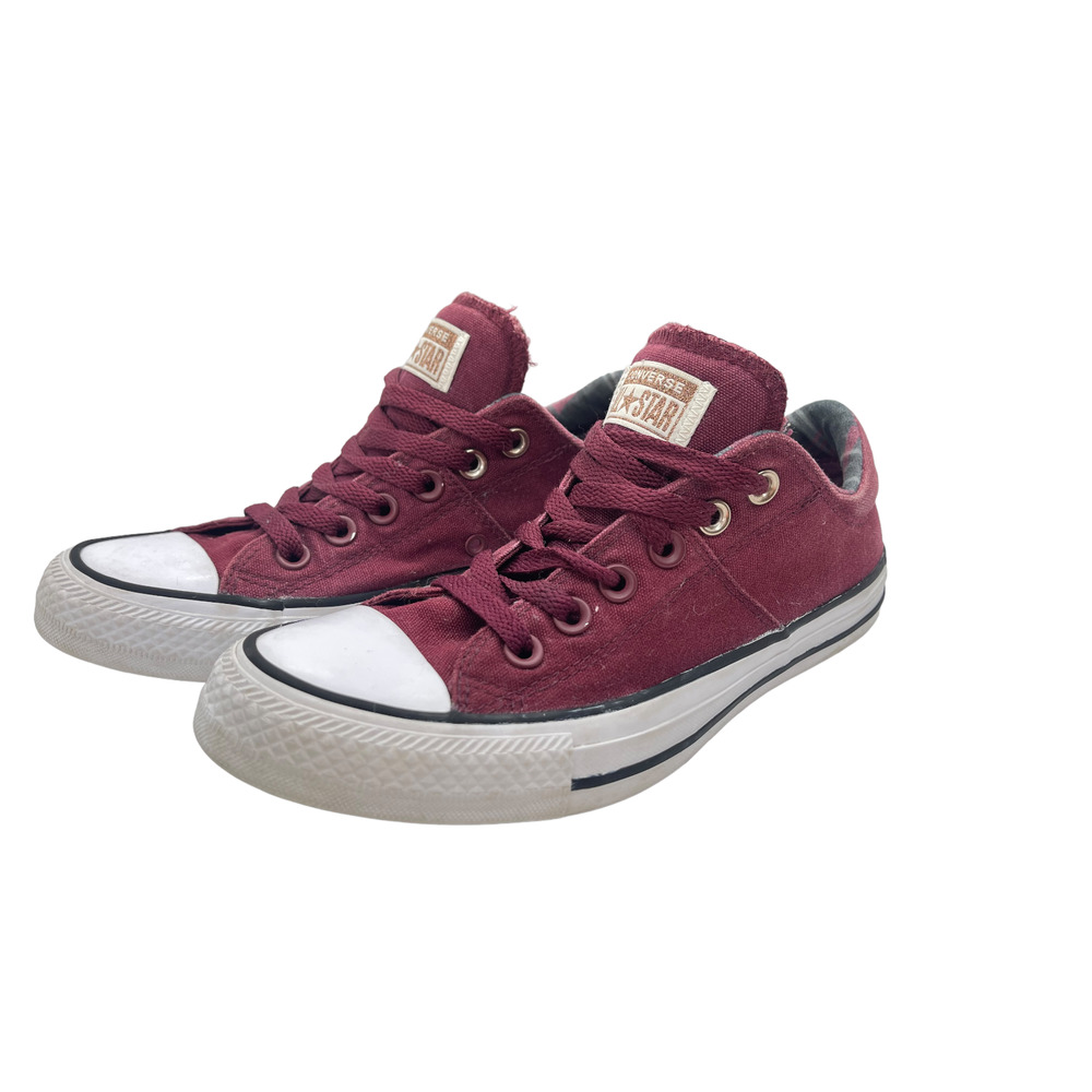 Burgundy Red Converse Fat Tongue Low Top Sneakers Women’s Size 7